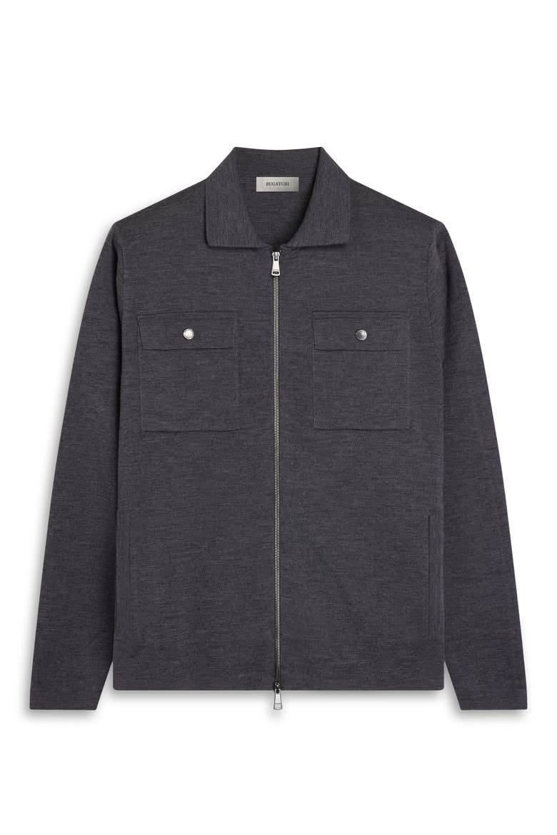 Milano Merino Wool Cardigan, Alternate, color, ANTHRACITE