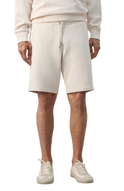 Mango Textured Drawstring Shorts In White