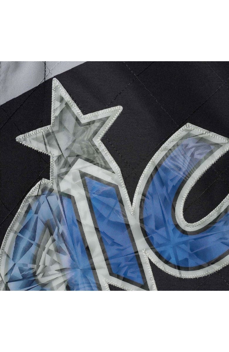 Mitchell & Ness Men's Orlando Magic Black Mitchell & Ness Hardwood Classics 75th Anniversary Authentic Warmup Full-Snap Jacket, Alternate, color, 