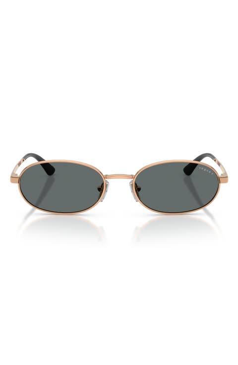 54mm Polarized Oval Sunglasses