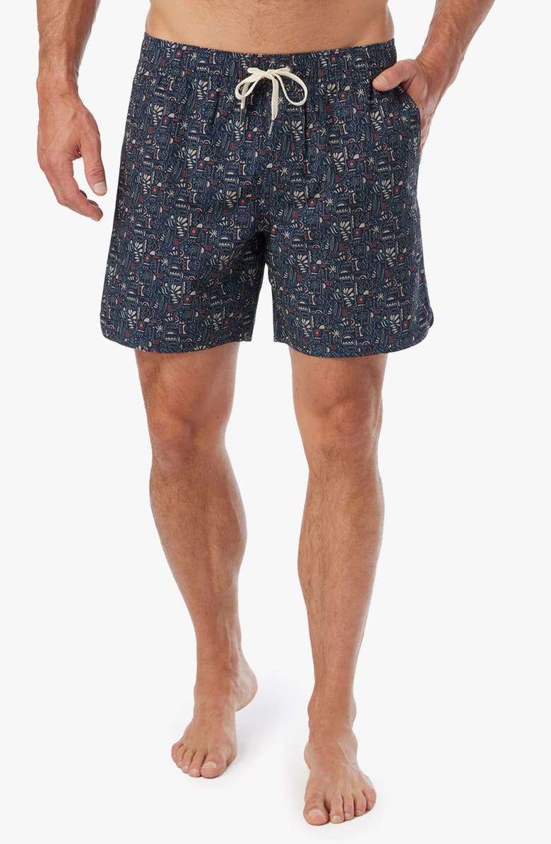 Fair Harbor The Anchor Swim Trunks, Main, color, Black