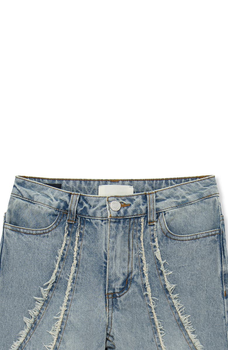 Habitual Kids Kids' Fringe Straight Leg Jeans, Alternate, color, Med Stone