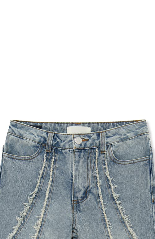Habitual Kids Kids' Fringe Straight Leg Jeans In Blue