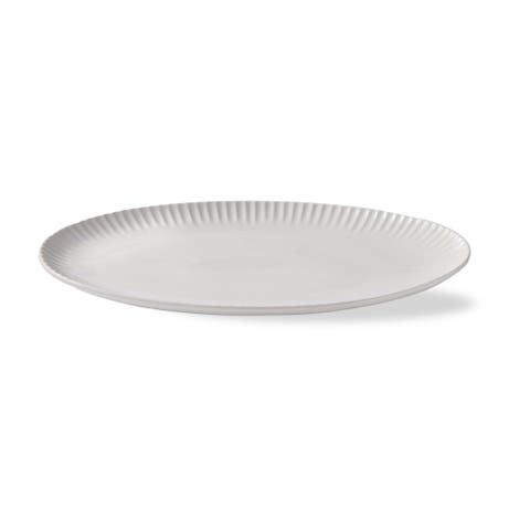 Vista Oval Large Grey Serving Platter Dishwasher Safe Serveware
