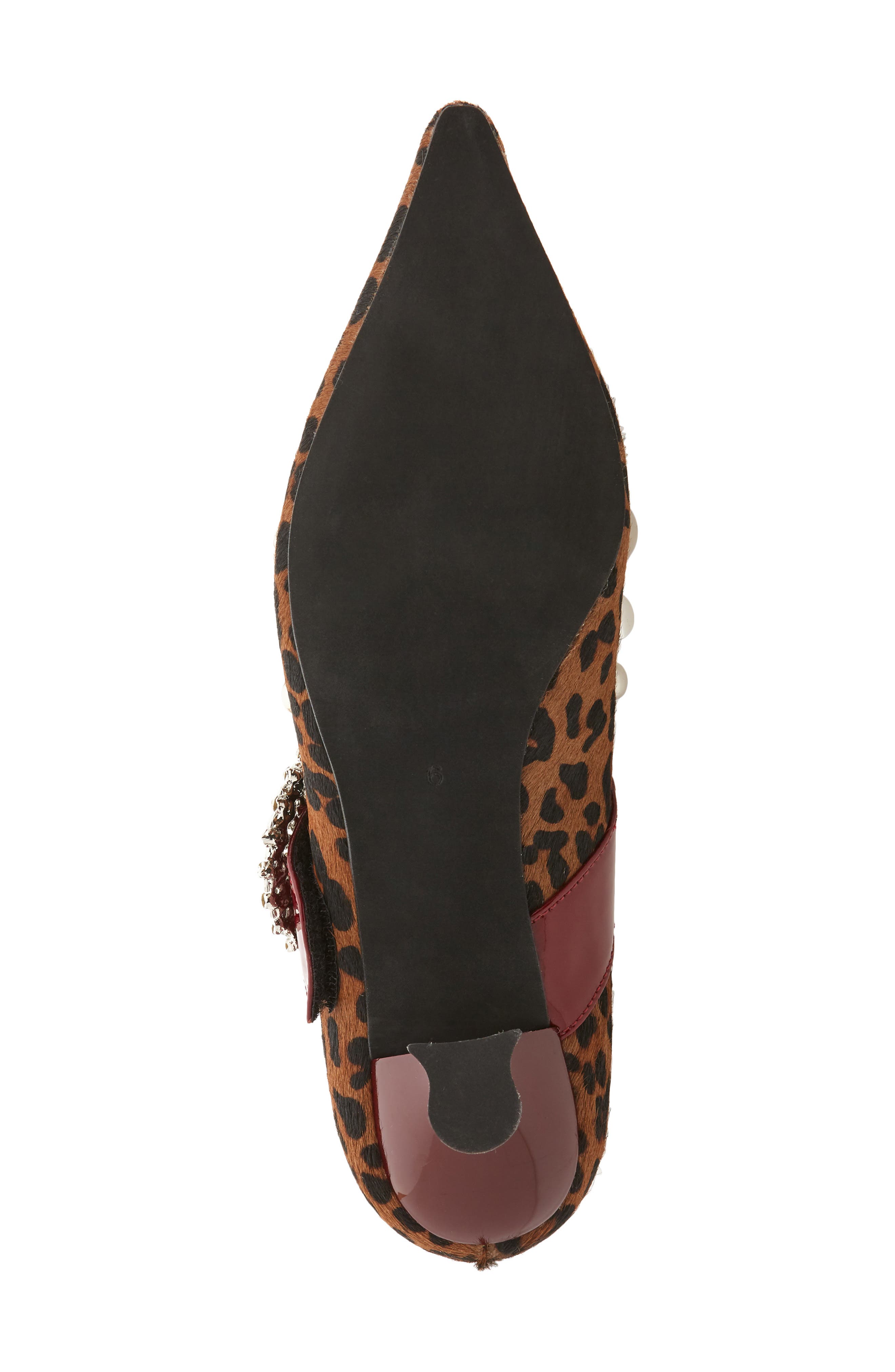 Otelia Embellished Genuine Calf Hair Mary Jane Pump, Alternate, color, CHEETAH CALF HAIR