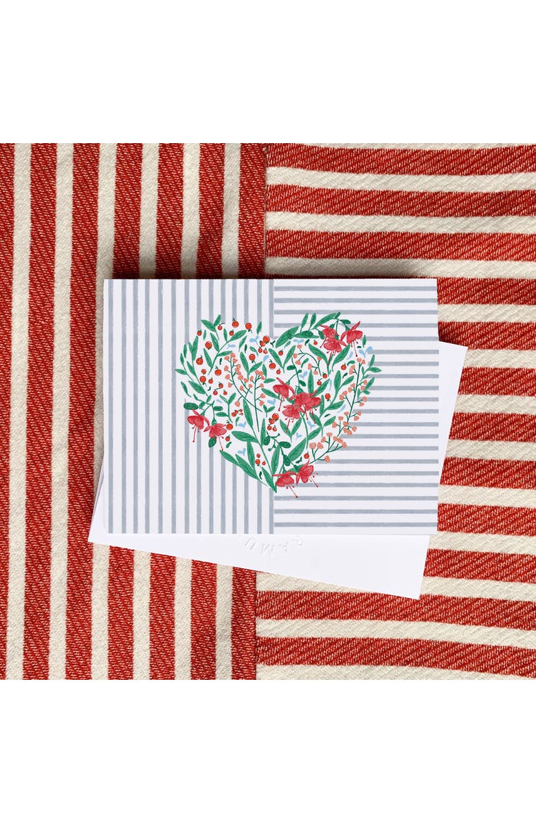 Ramus & Co Floral Heart Greeting Card Pack Set, Alternate, color, Multi-Pack