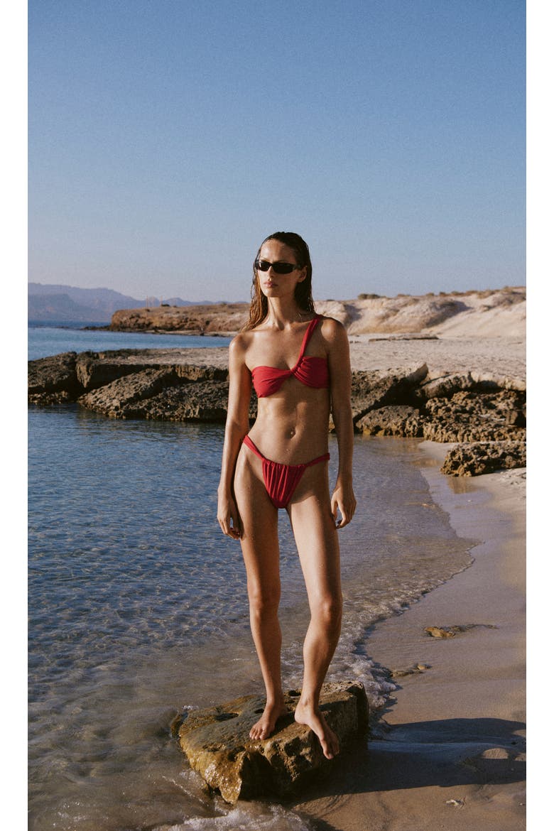 Classic Bikini Bottoms, Alternate, color, RED