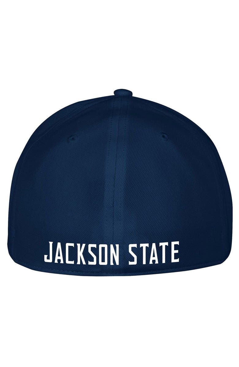 Under Armour Men's Under Armour Navy Jackson State Tigers Iso-Chill Blitzing Accent Flex Hat, Alternate, color, 