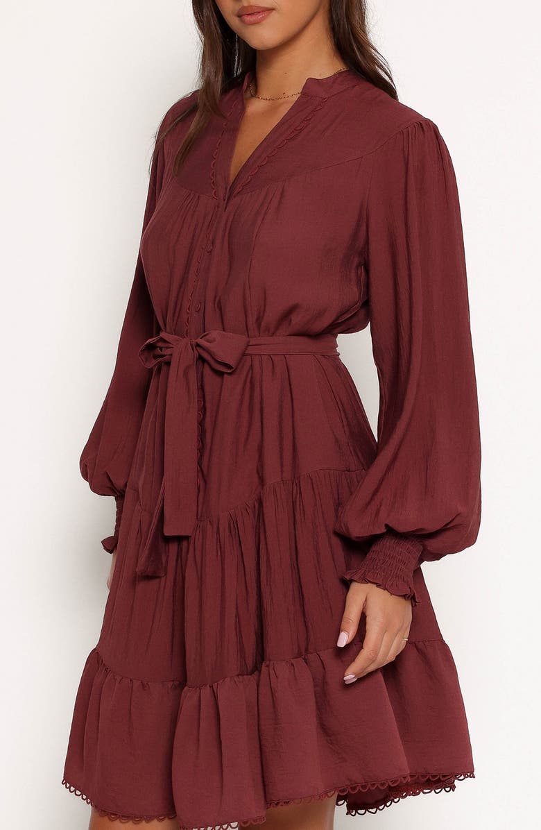 Petal & Pup Pierce Long Sleeve Minidress, Alternate, color,