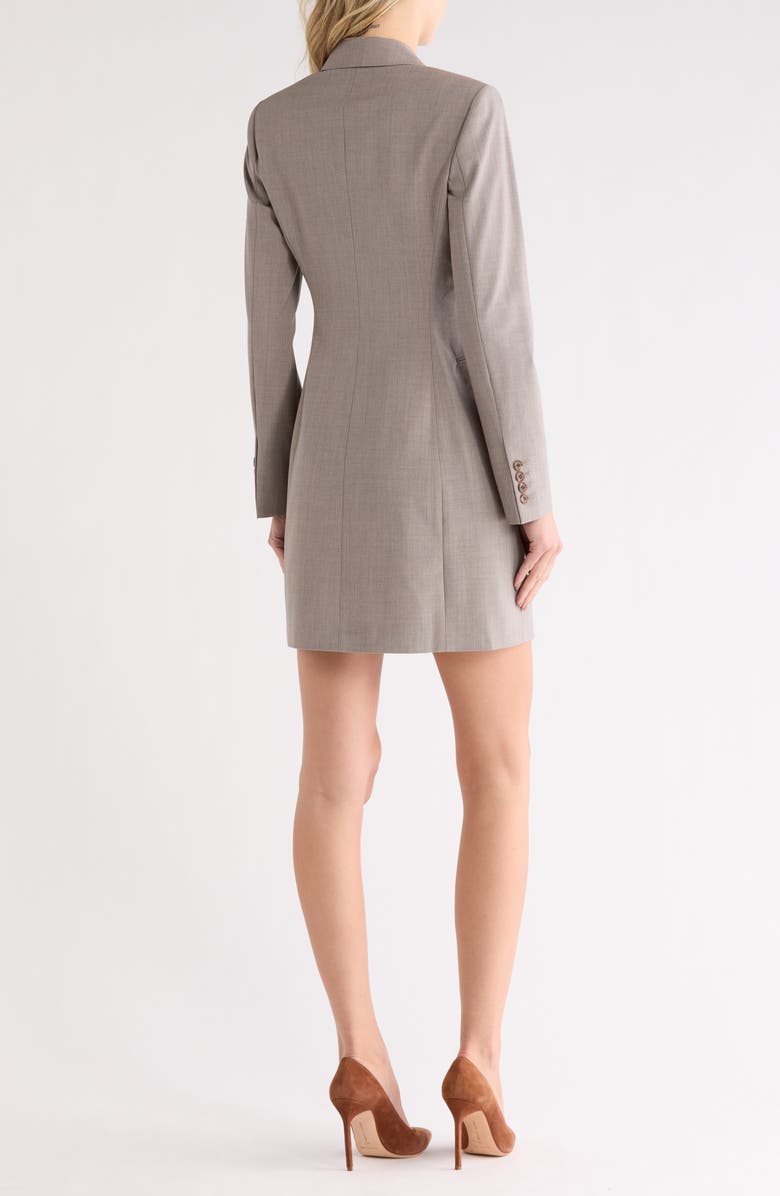 Theory Long Sleeve Blazer Dress, Alternate, color, Cinder Melange