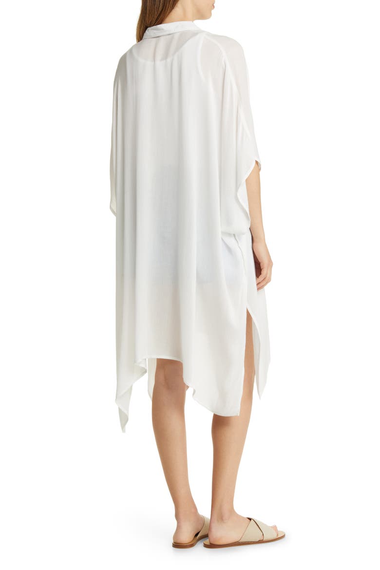 Wide Sleeve Button-Up Tunic, Alternate, color, WHITE