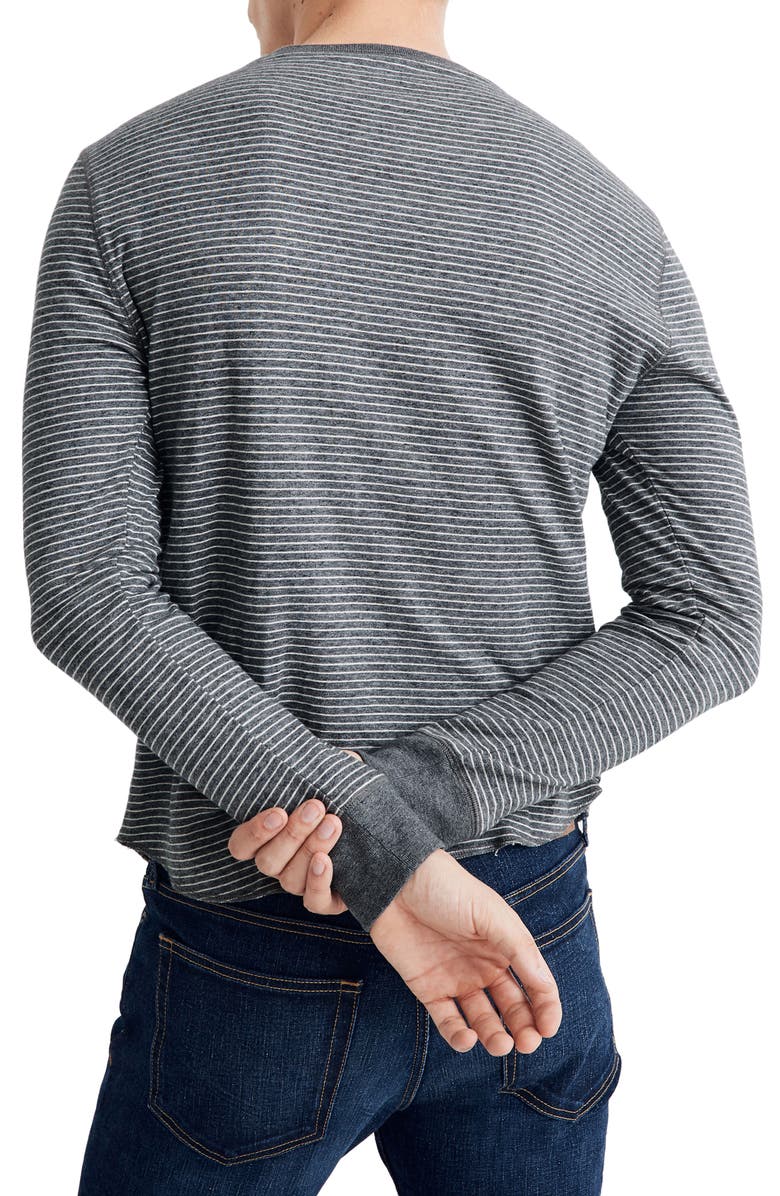 Madewell Doubledown Stripe Henley, Alternate, color, 