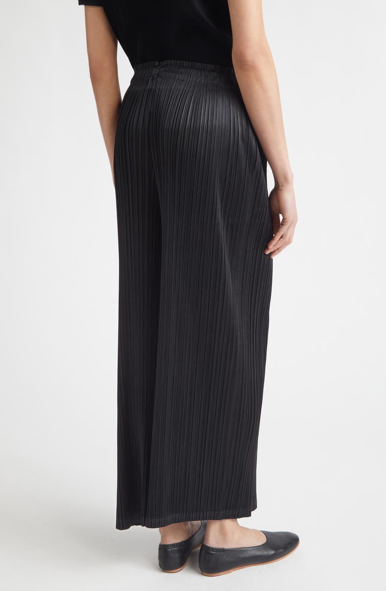 Pleats Please Issey Miyake Facade Pleated Wrap Skirt, Alternate, color, Black