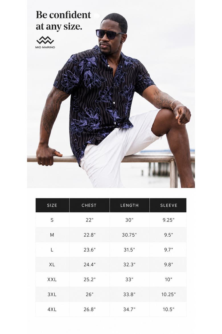 Tropical Print Button-Down Hawaiian Camp Shirt, Alternate, color, Provence Lavender