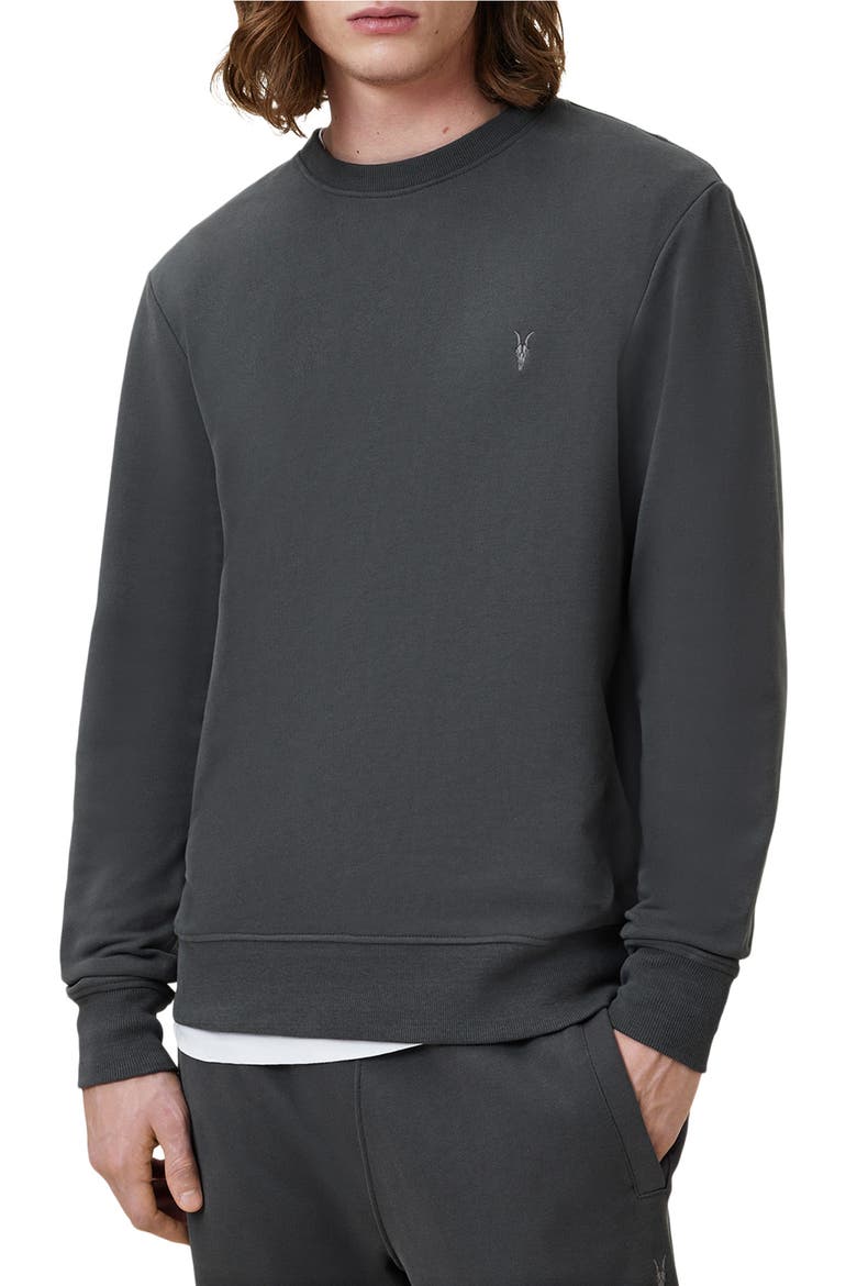 Raven Crewneck Sweatshirt, Main, color, CARTER GREY