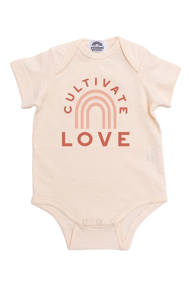Cultivate Love Organic Cotton Bodysuit, Main, color, NATURAL