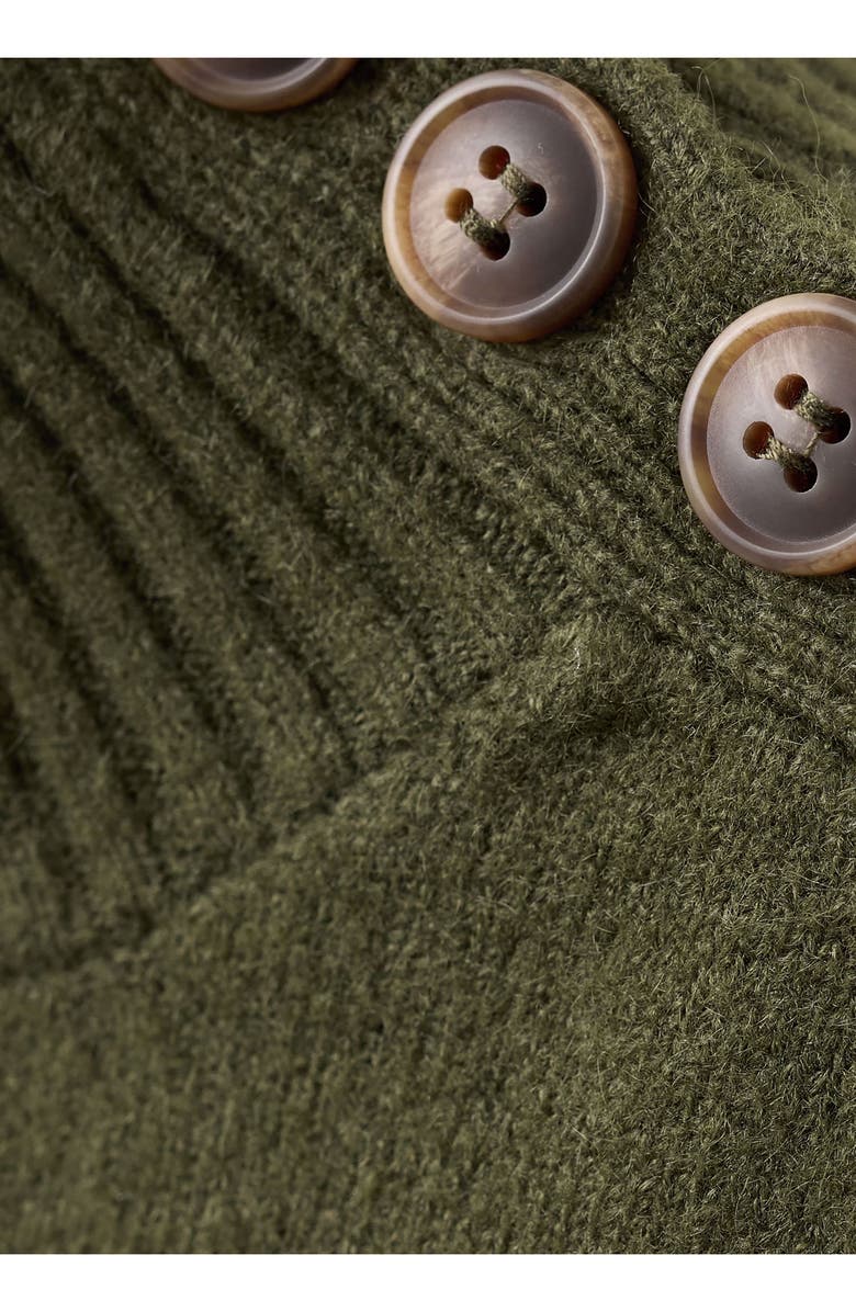 MANGO Shoulder Button Mock Neck Sweater, Alternate, color,