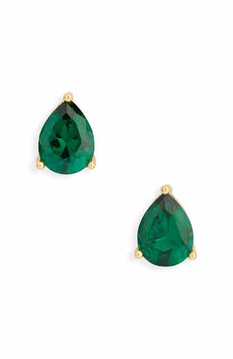 Pear-Cut Cubic Zirconia Stud Earrings