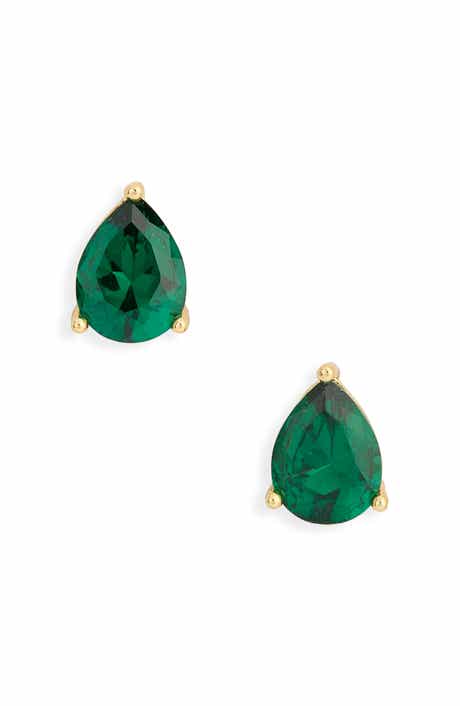Pear-Cut Cubic Zirconia Stud Earrings