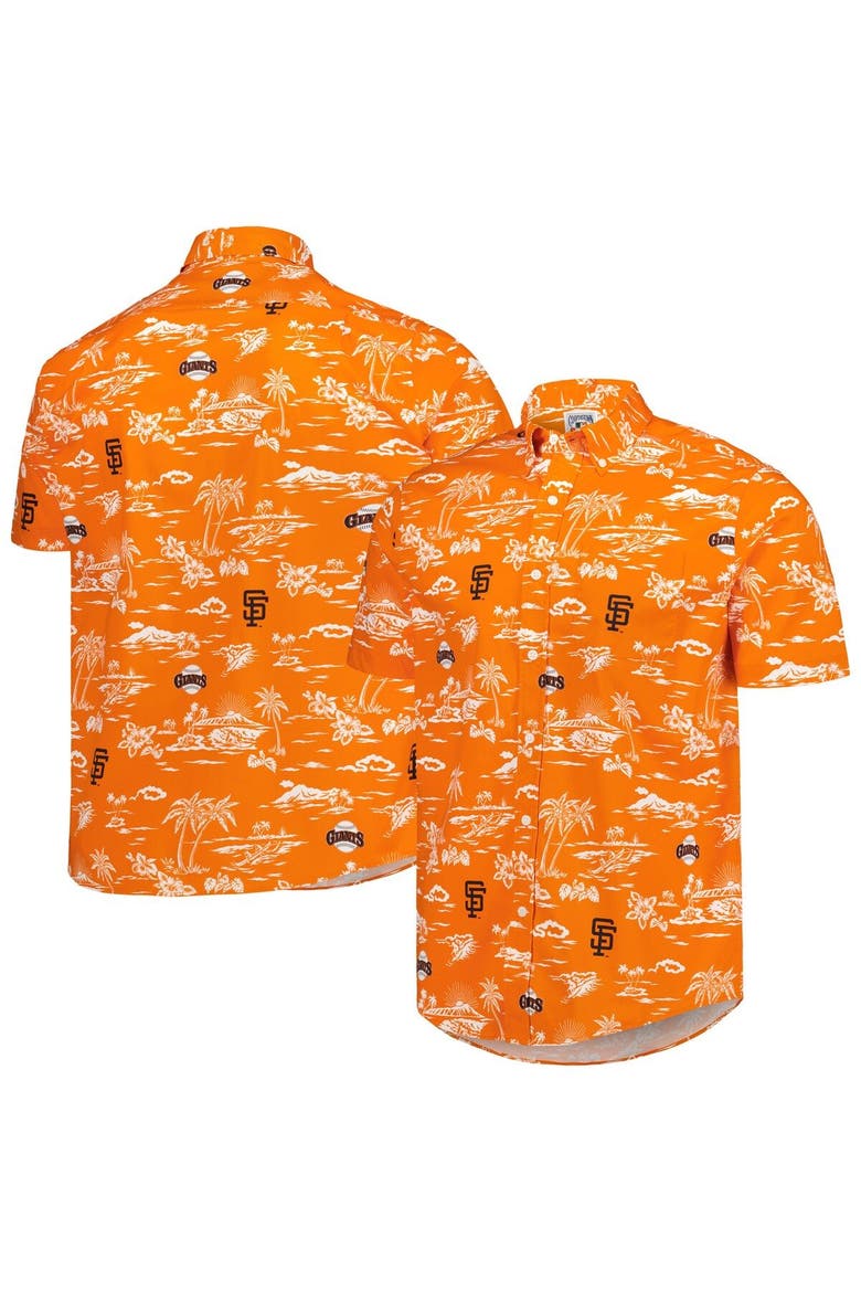 Men's Reyn Spooner Orange San Francisco Giants Kekai Button-Down Shirt, Main, color, Orange