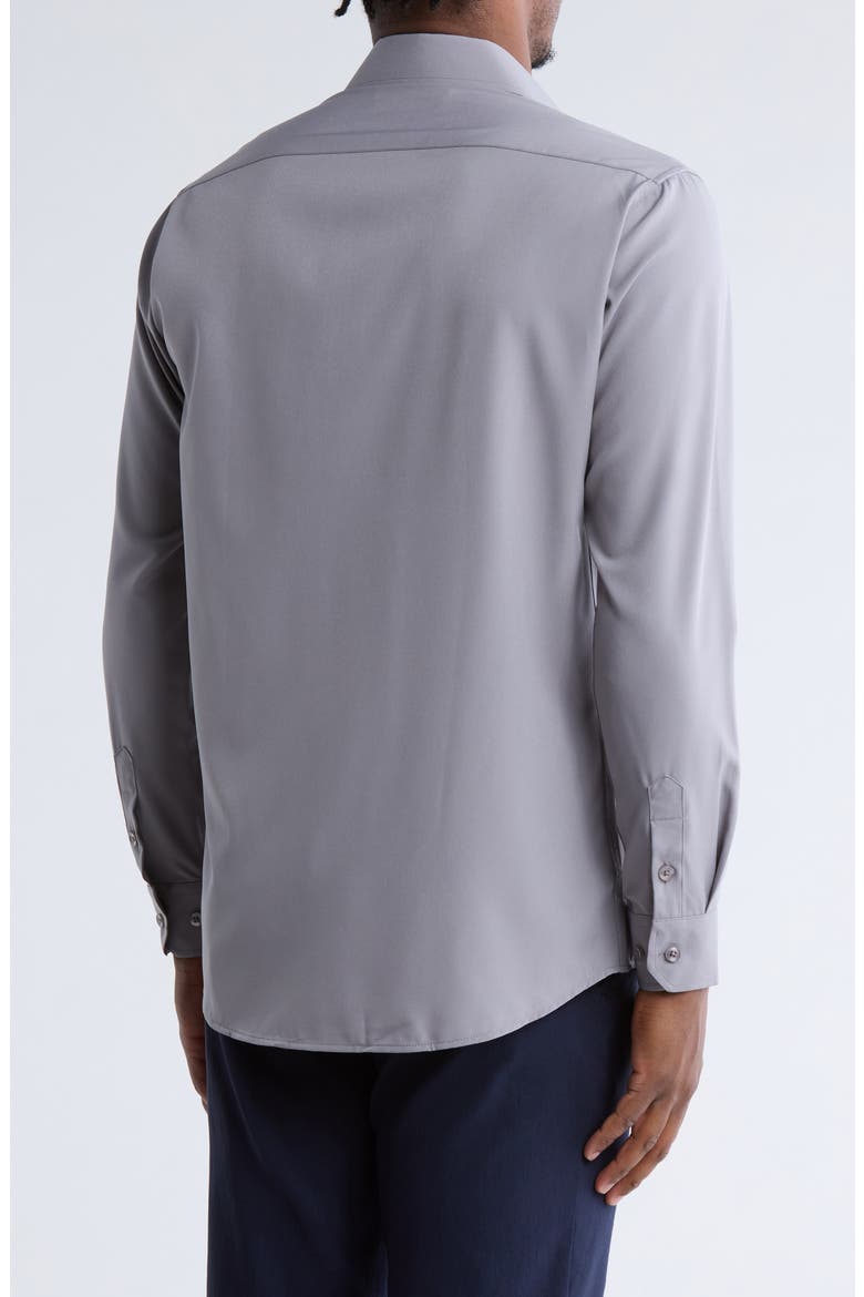 Comfort 4-Way Stretch Winkle Free Performance Dress Shirt, Alternate, color, SILVER