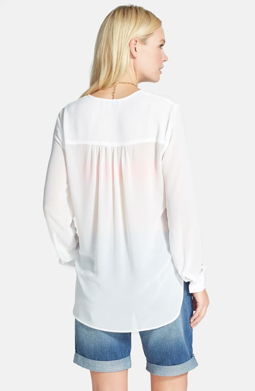WAYF WAYF CHIFFON WRAP BLOUSE 