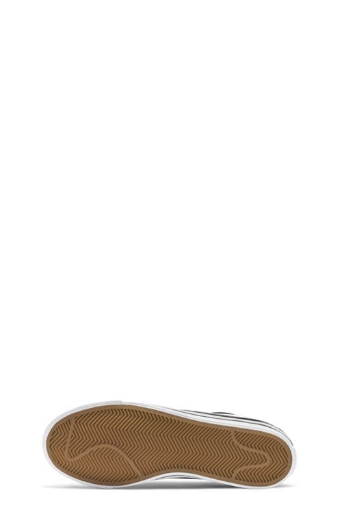 Nike Kids' Court Legacy Sneaker In Black/white/light Brown