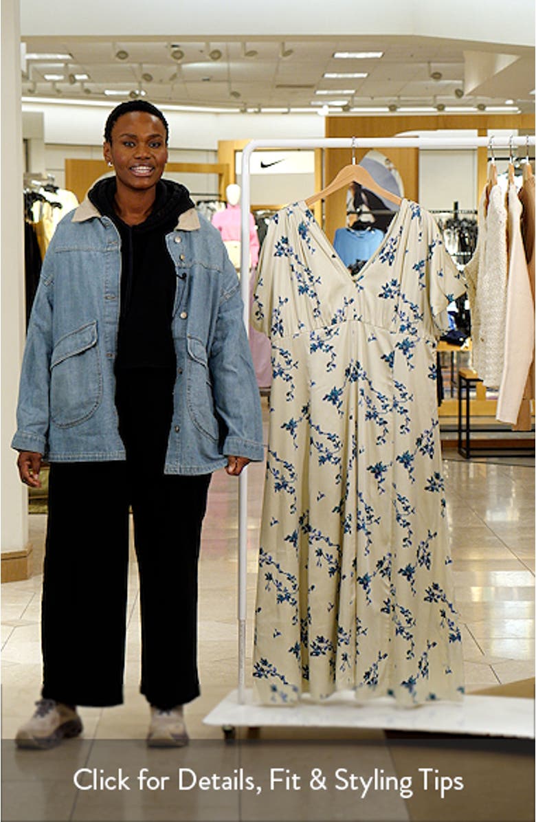 Seamed Satin Maxi Dress, sales video thumbnail