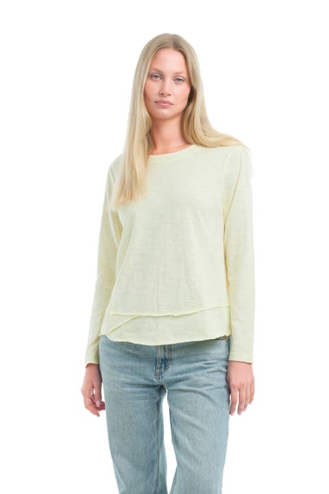Long Sleeve Mock Layer Tee
