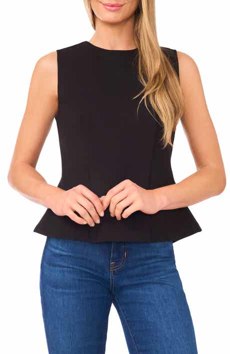 Ted Baker Peplum Ponte Knit Tank