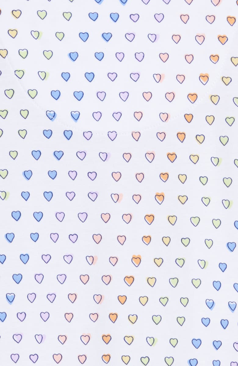 Roller Rabbit Disco Hearts Polo Short Pajamas, Alternate, color, 