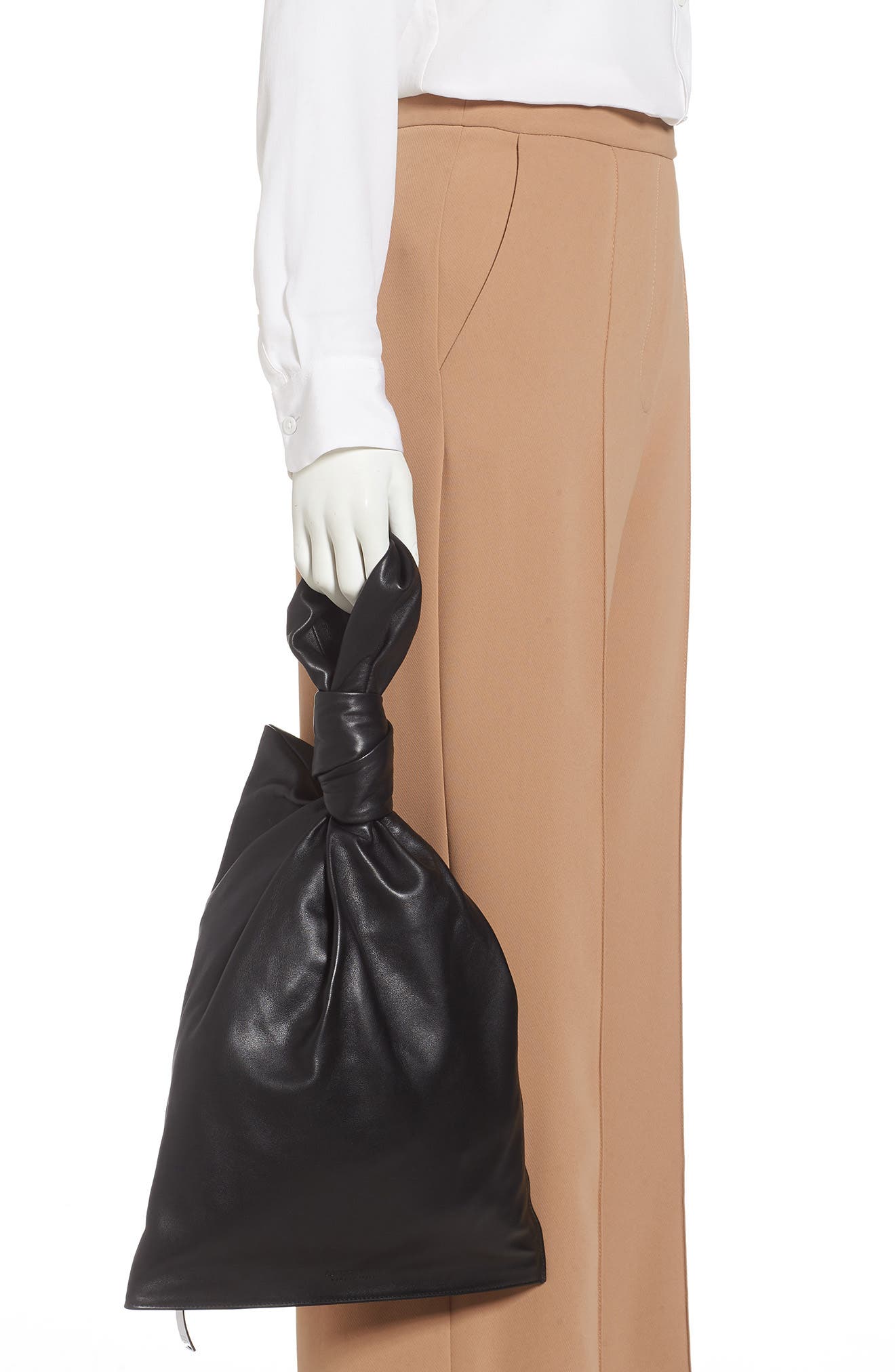 Bottega Veneta Twist Leather Handbag, Alternate, color, 