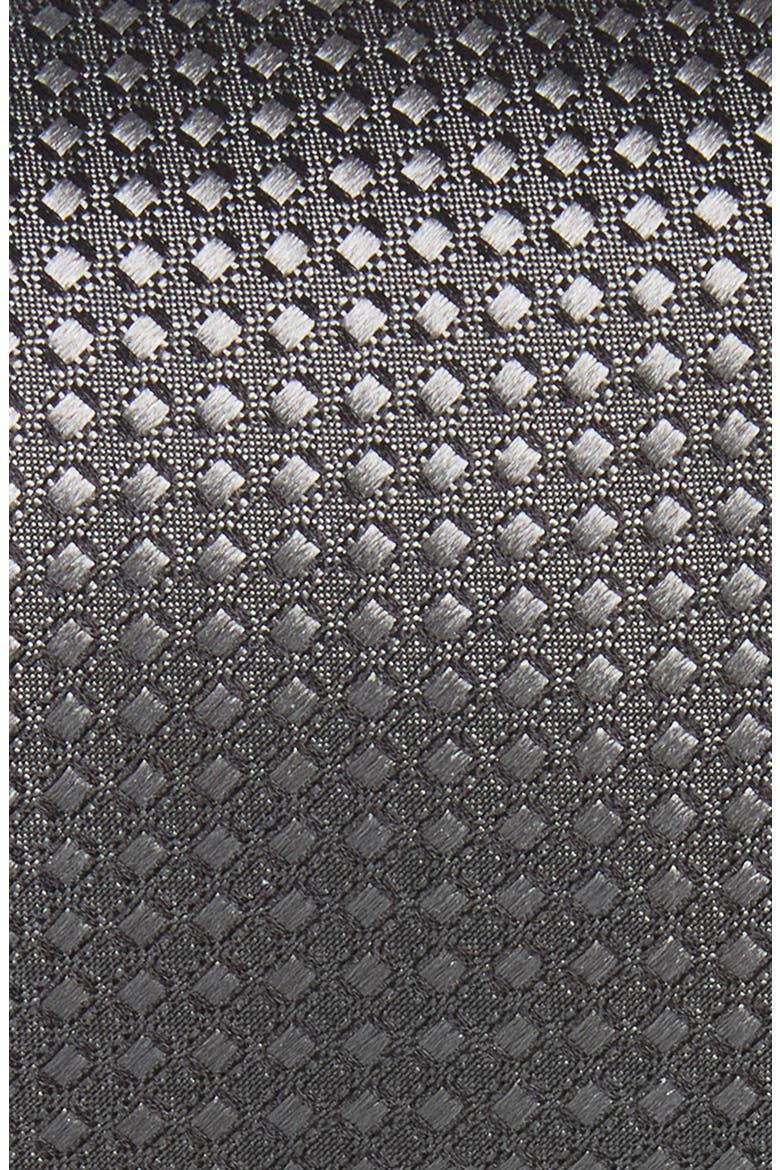 Neat Silk Tie, Alternate, color, CHARCOAL