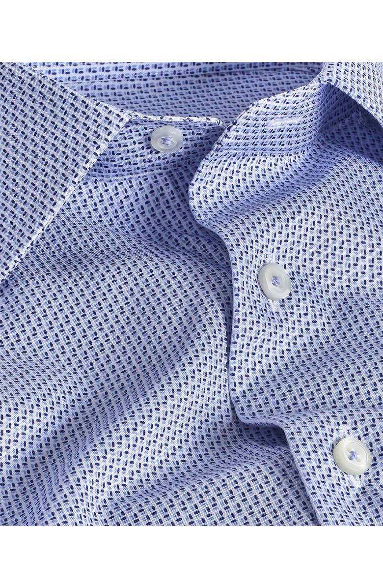 David Donahue Trim Fit Geometric Print Supima<sup>®</sup> Cotton Dress Shirt, Alternate, color,