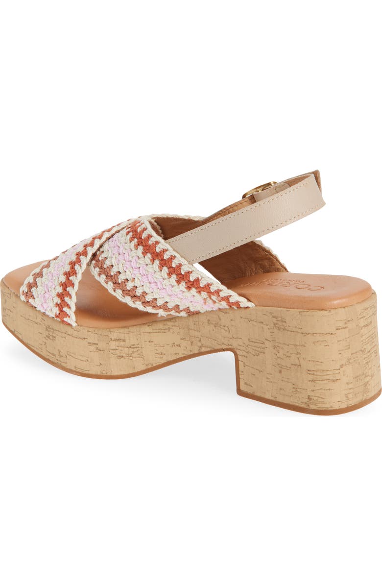 Cordani Malin Platform Sandal, Alternate, color, Multi Crochet