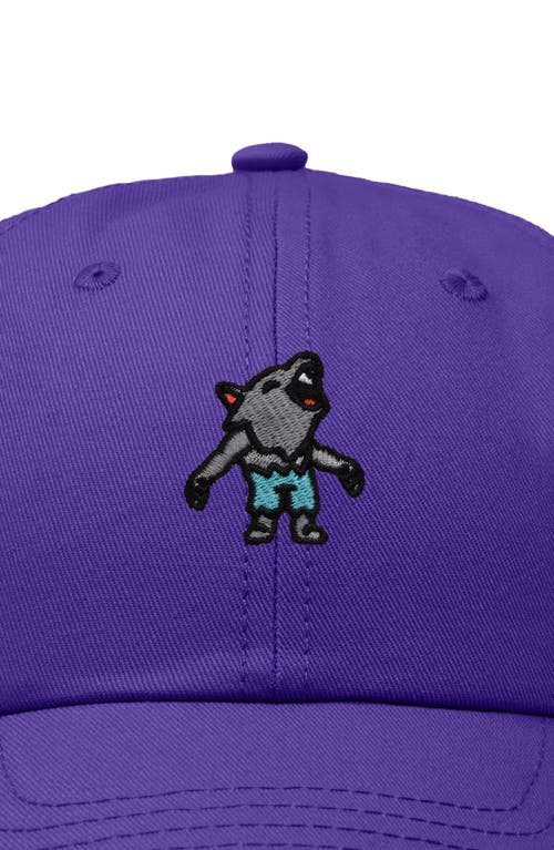 Dalix Werewolf Embroidered Dad Hat In Purple