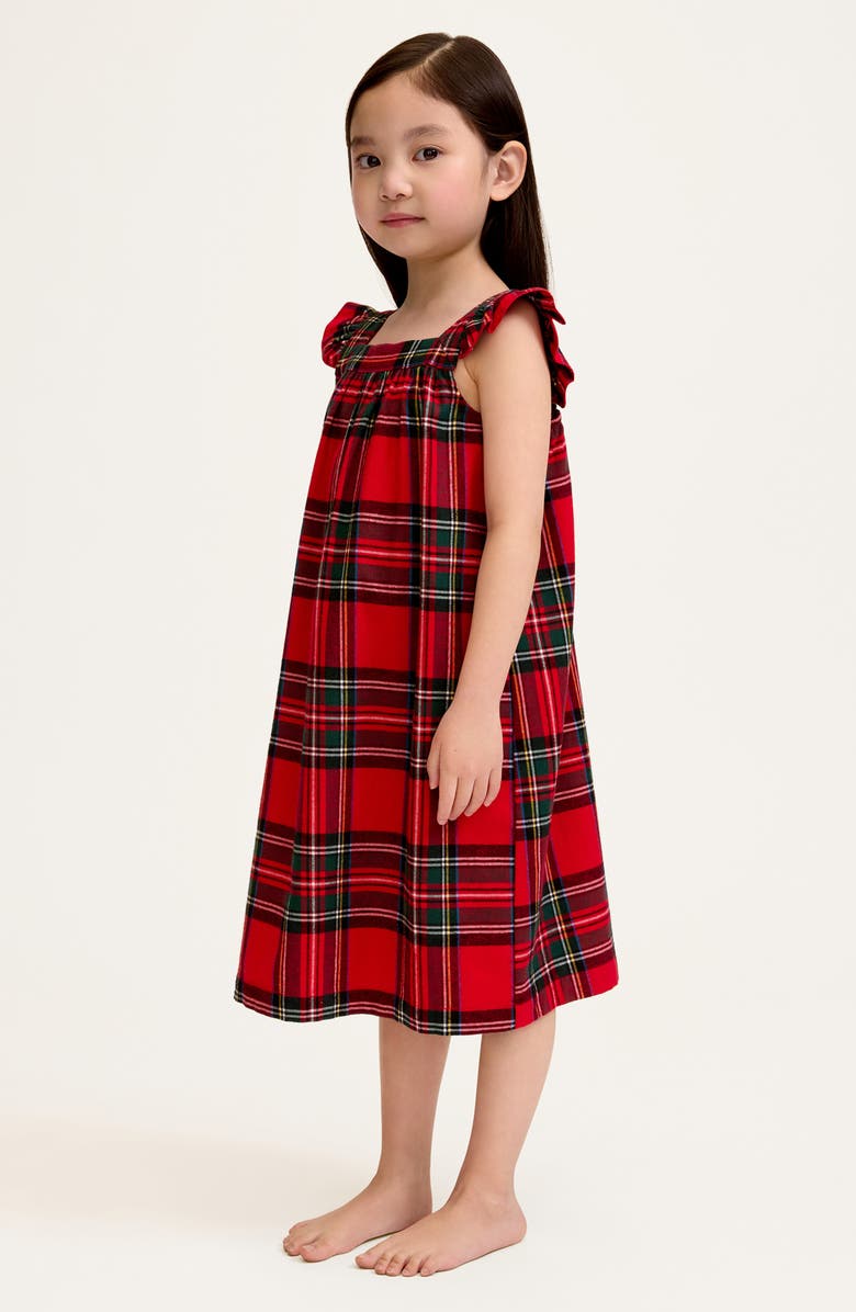 Petite Plume Kids' Clara Sleeveless Nightgown, Alternate, color, Red