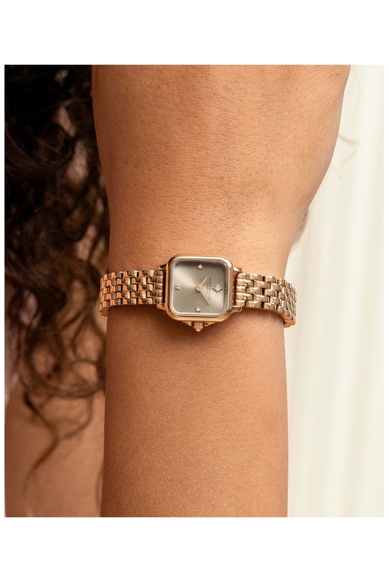 Mini Grosvenor Bracelet Watch, 20mm, Alternate, color, GREY
