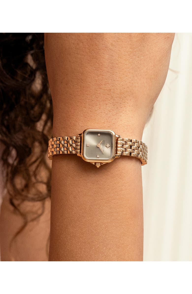 Olivia Burton Mini Grosvenor Bracelet Watch, 20mm, Alternate, color, Grey