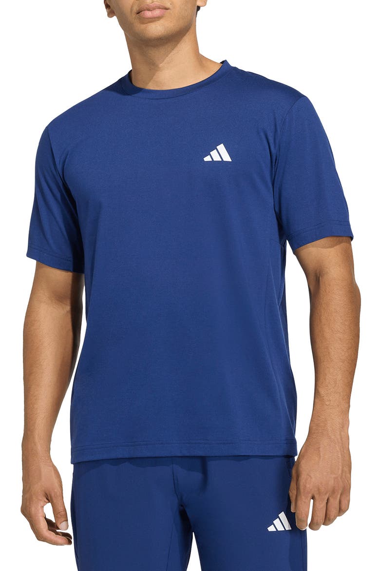 Climacool Workout Essentials Base T-Shirt, Main, color, DARK BLUE