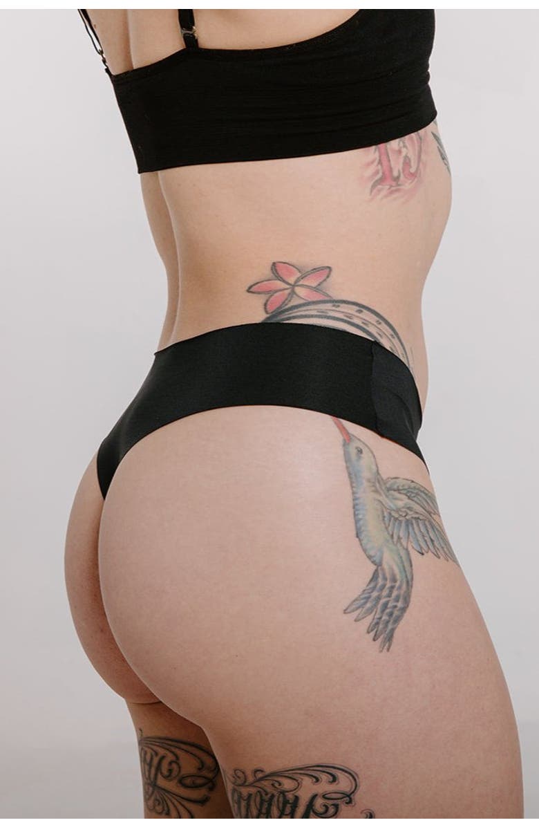 Alpine Fit Athletic Thong, Alternate, color, Obsidian-Cove-Black