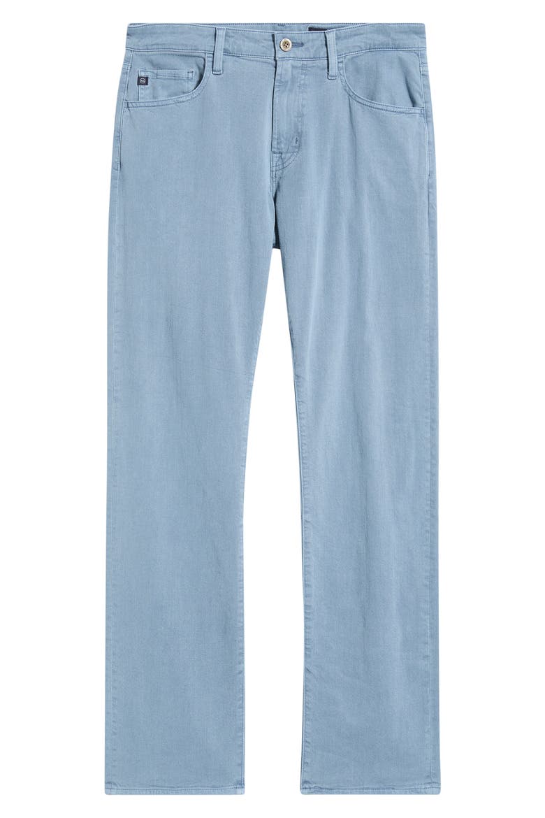 Protégé Classic Straight Leg Cotton & Linen Blend Pants, Alternate, color, SULFUR ASHLINE