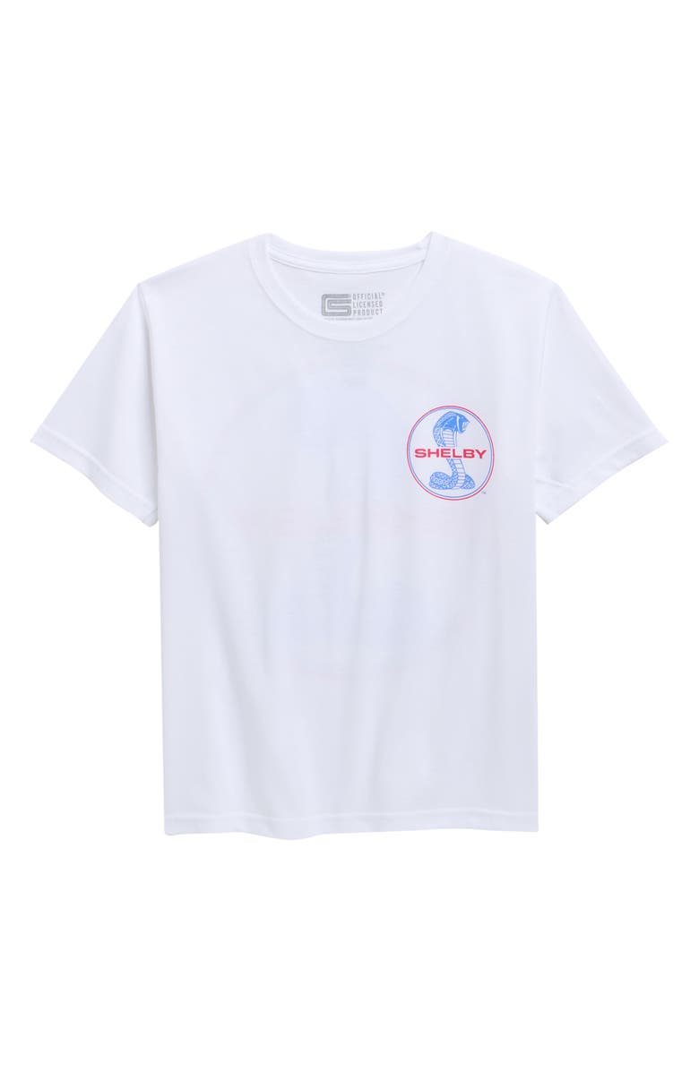 The Forecast Agency Kids' Shelby Circle Logo Cotton Graphic T-Shirt, Main, color, White