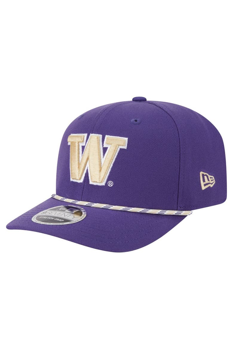 Men's New Era Purple Washington Huskies Game Day Multi-Rope 9SEVENTY Stretch-Snap Hat, Main, color, Purple