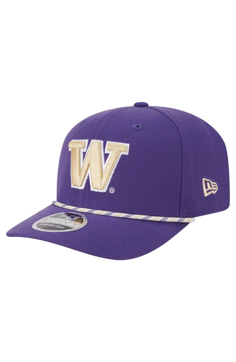 New Era Men's New Era Purple Washington Huskies Game Day Multi-Rope 9SEVENTY Stretch-Snap Hat, Main, color, Purple