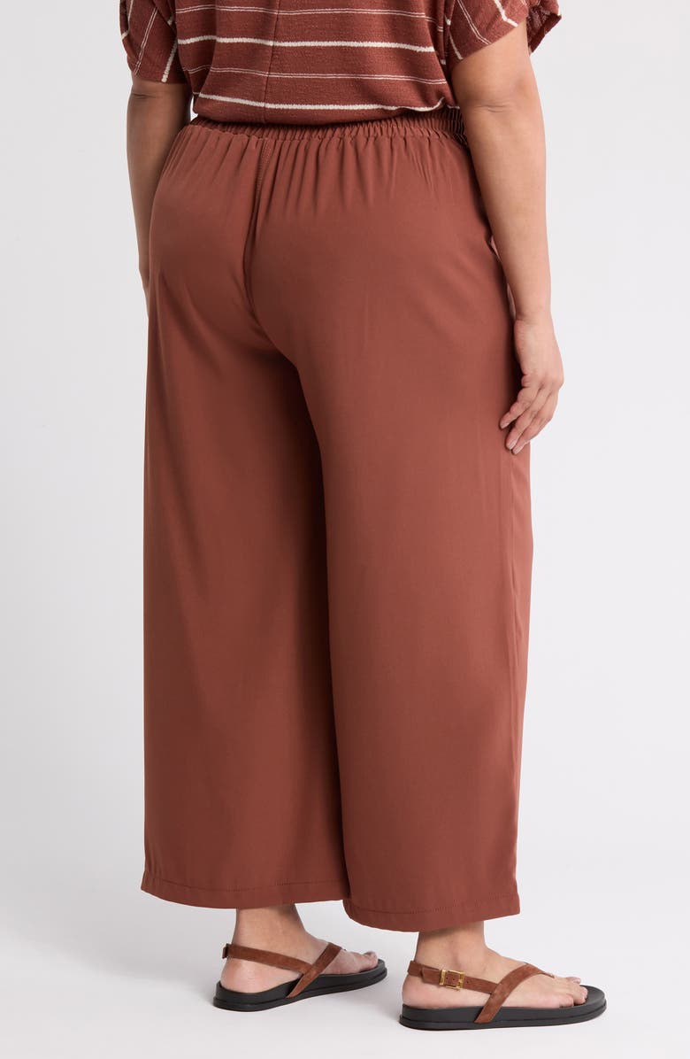 MAX STUDIO Easy Leg Trouser, Alternate, color, Chestnut