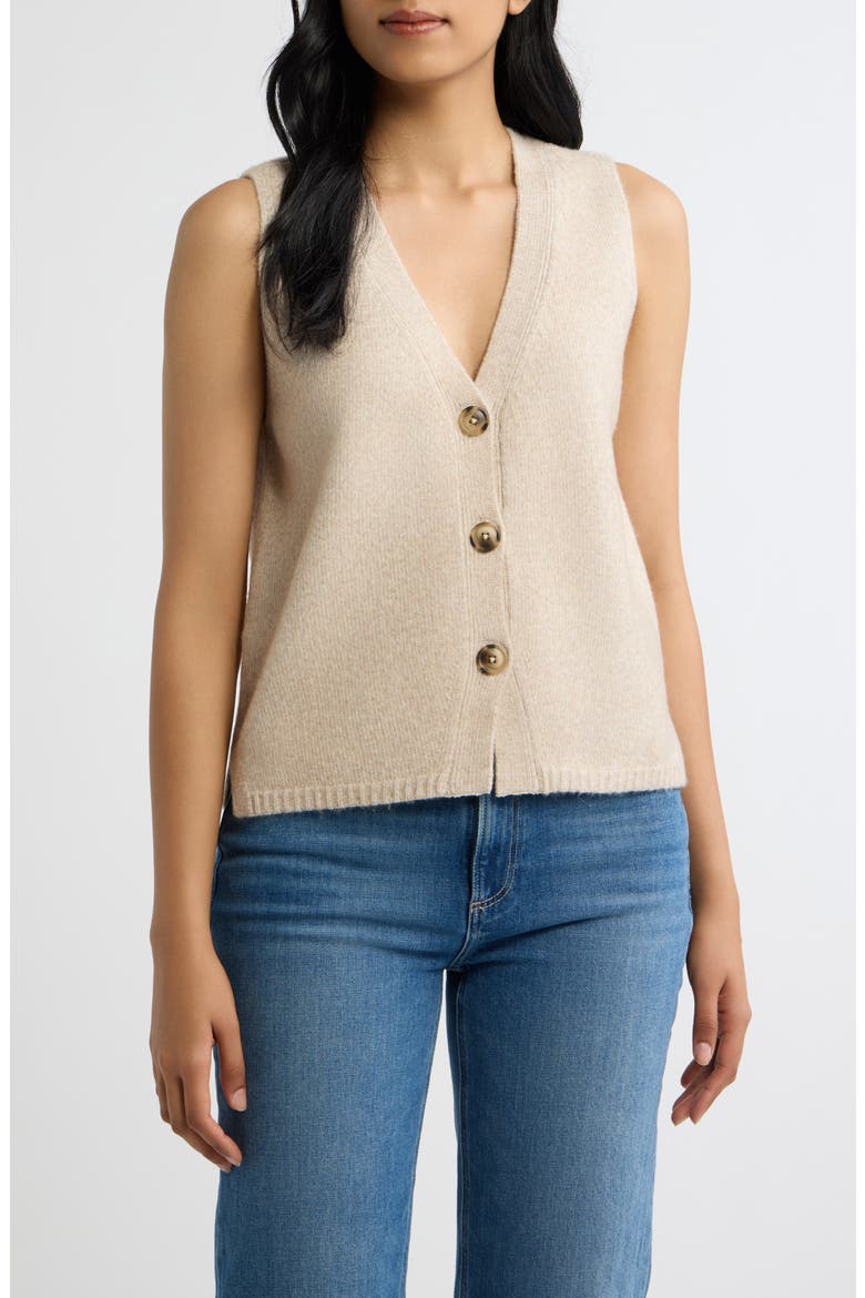 Sweater Vest, Main, color, OATMEAL