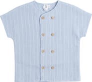 Mr. Mr. Textured Double Breasted Button Down Shirt