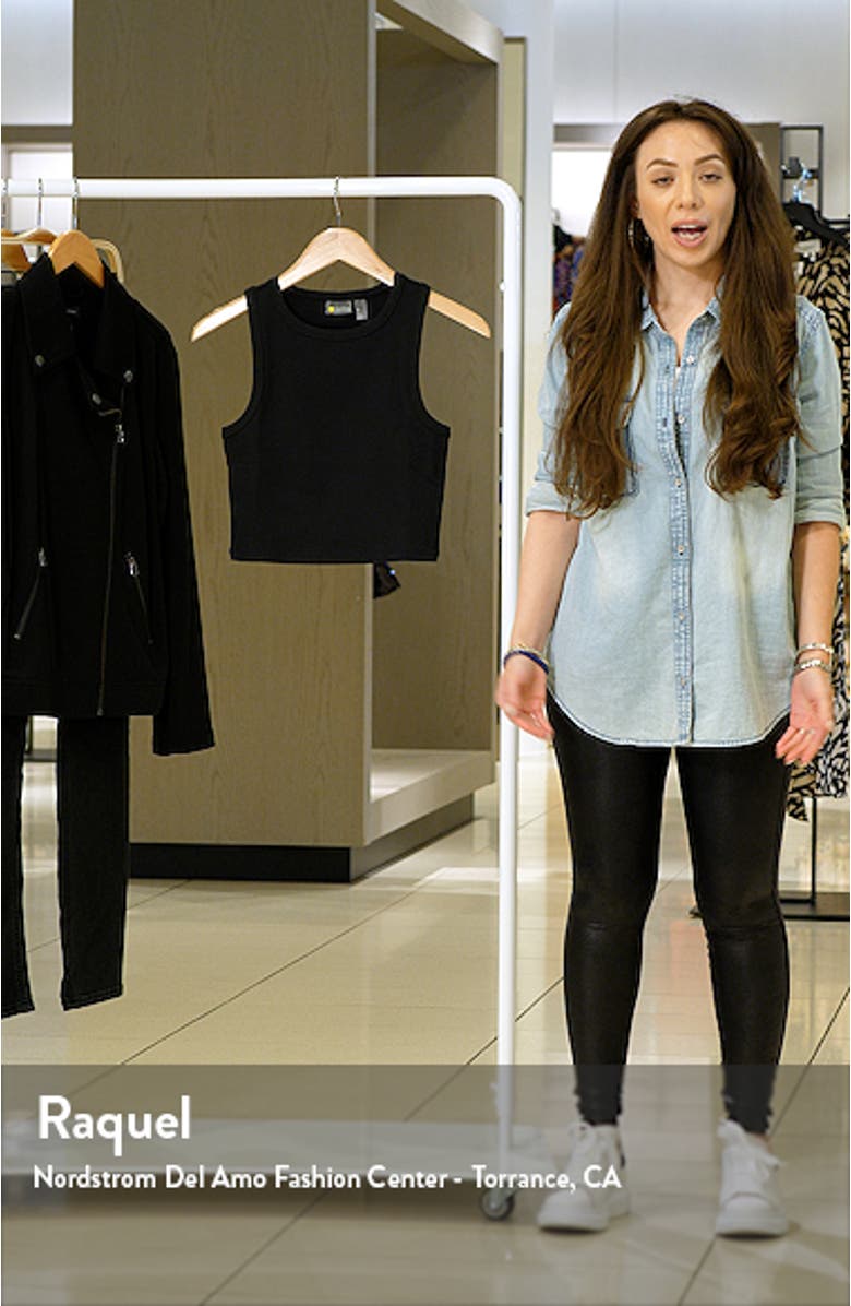 Live In Meet 'N' Greet Ribbed Crop Tank Top, sales video thumbnail