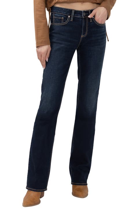 Suki Curvy Mid Rise Slim Bootcut Jeans